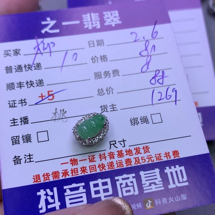 翡翠颈饰银S925镶嵌柳*依