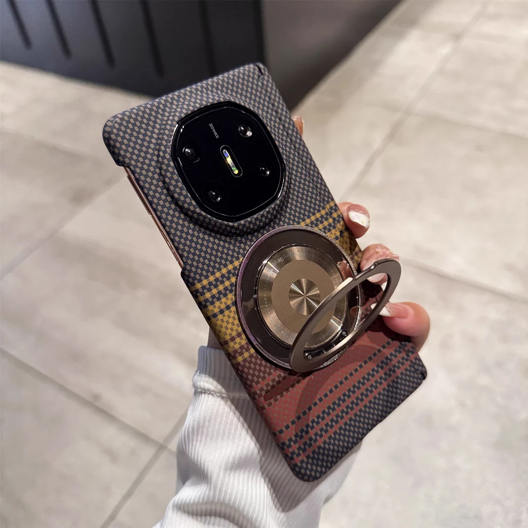 日落凯夫拉纹适用华为MateX6折叠屏手机壳MateX5典藏版360旋转支