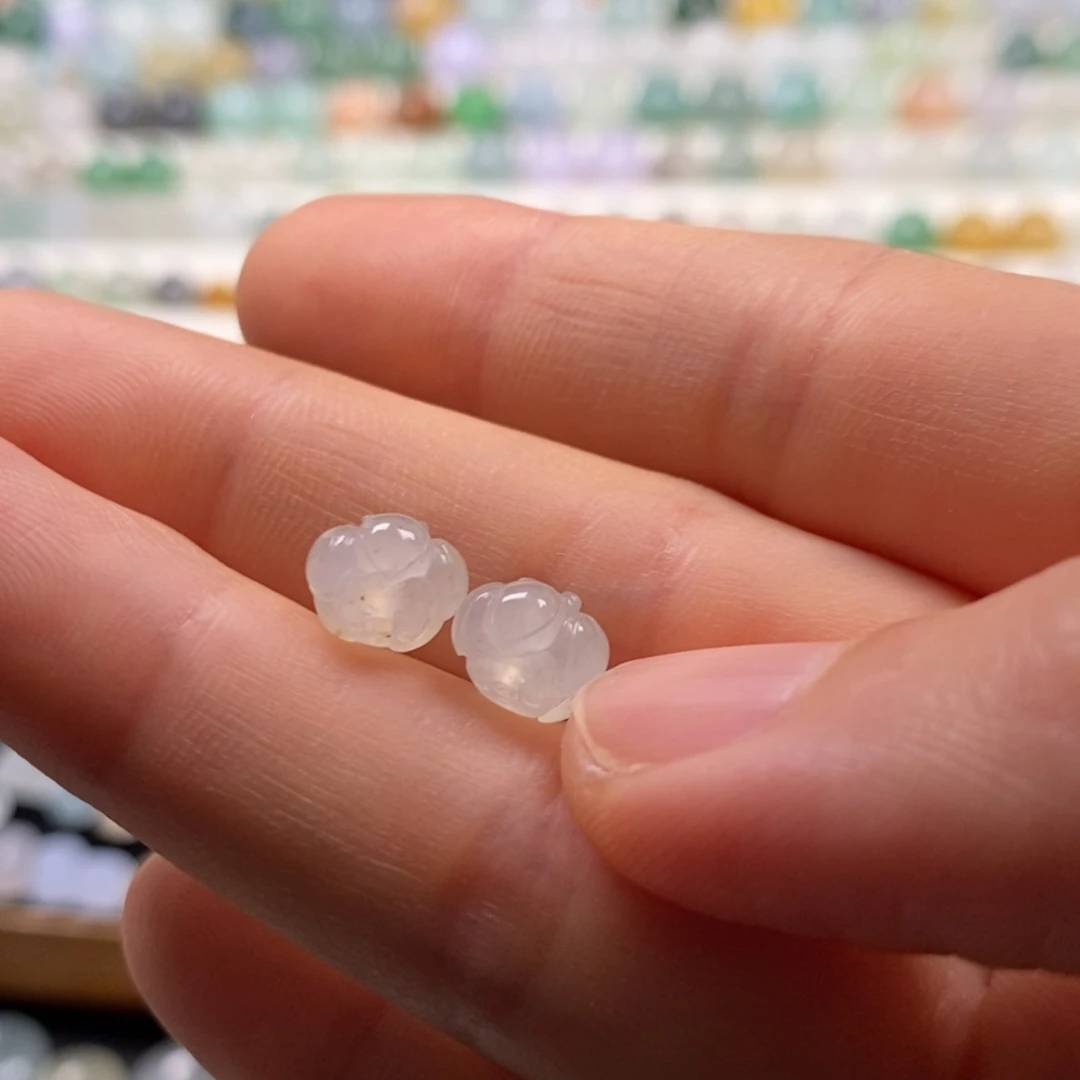 散珠翡翠冰莲花一组