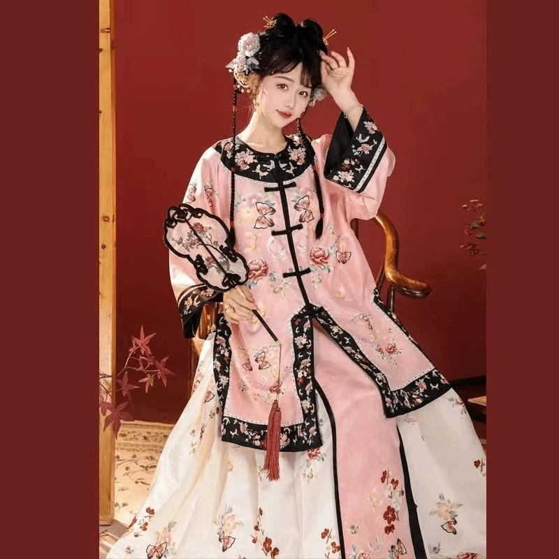 皓姌汉服齐腰齐胸襦裙