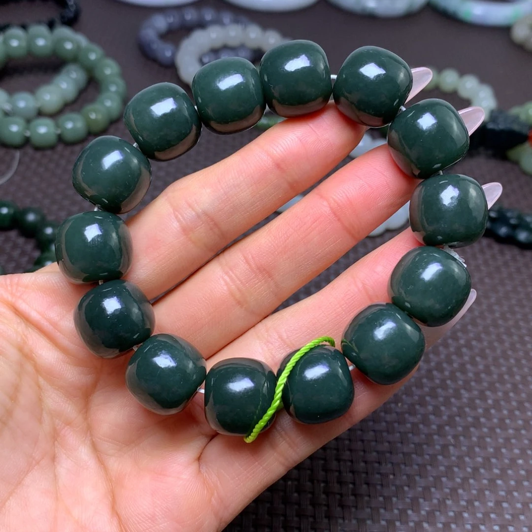 未镶嵌手串和田玉卡16