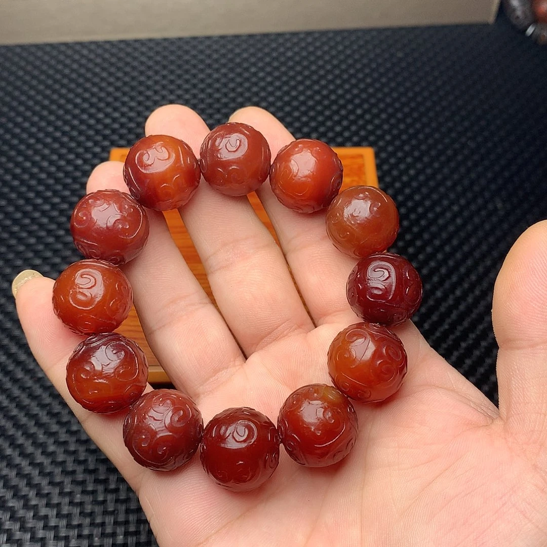 空***人玛瑙/玉髓未镶嵌手链