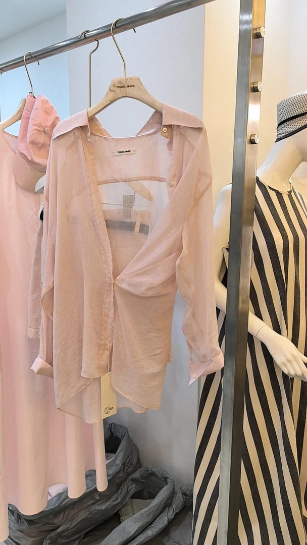 韩国东大门 代购代买 粉色防晒衬衫 no退换 谨慎下单