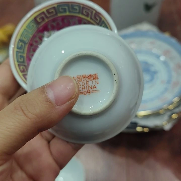 木景德镇小碟子一对