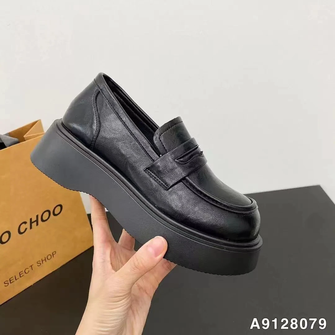 春季时尚小皮鞋英伦风软底舒适百搭款乐福单鞋H-11