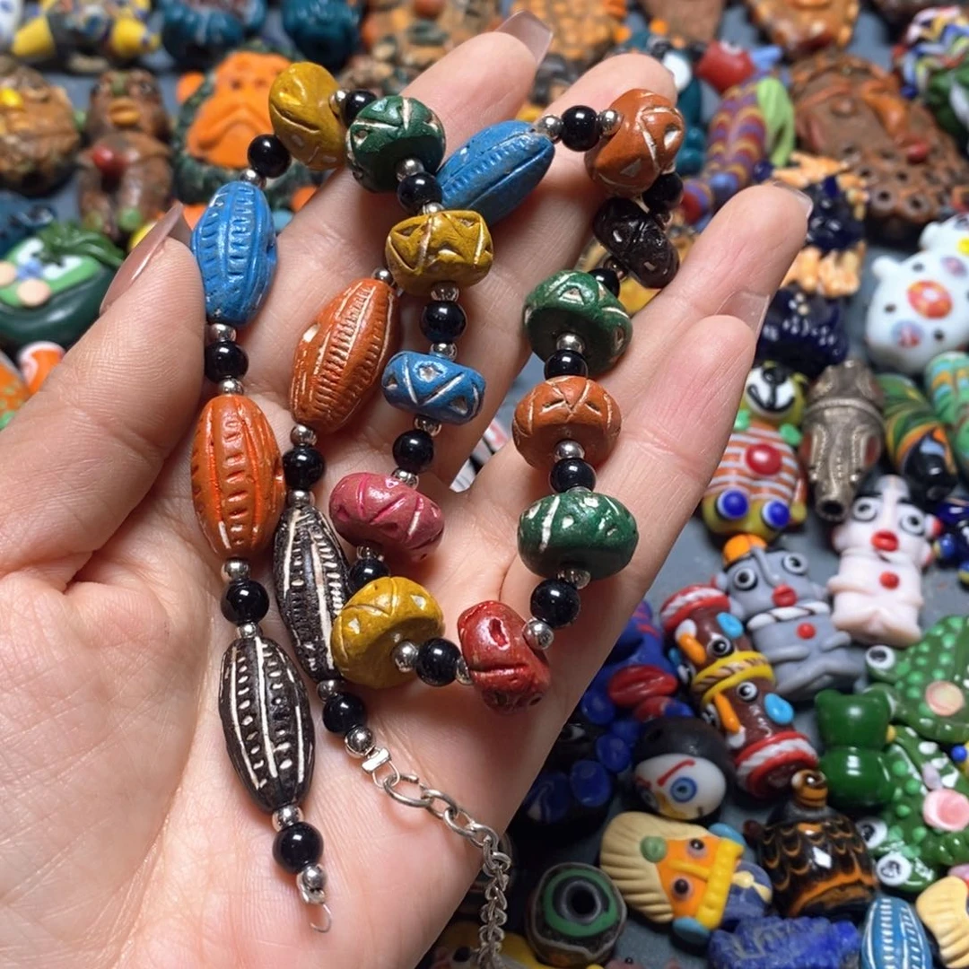 琉璃颈饰印度尼西亚链子