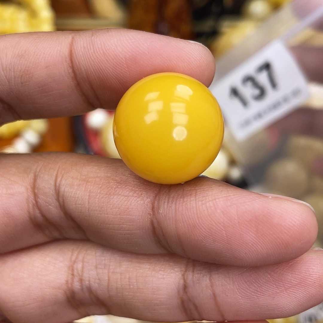 蜜蜡未镶嵌珠宝奇石粉19.5