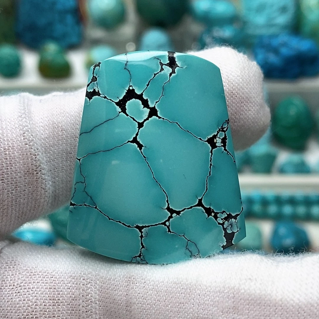 绿松石未镶嵌天然原矿 地大质检