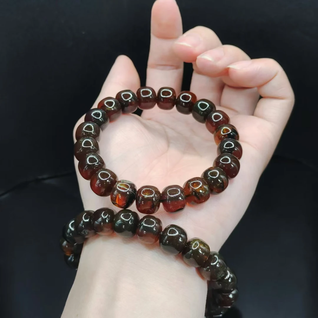 【康康严选】紫罗兰琥珀老型珠单圈手串GS【多样性发其一】约10mm+