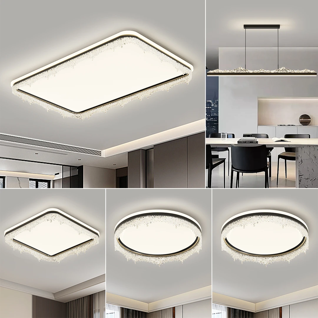 【顾家®照明】高级感客厅主灯意式轻奢大气吸顶灯中山灯具全屋套餐