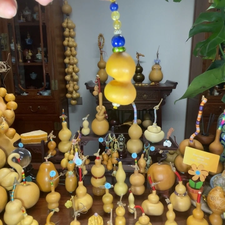 异形葫芦侧挂编绳葫芦