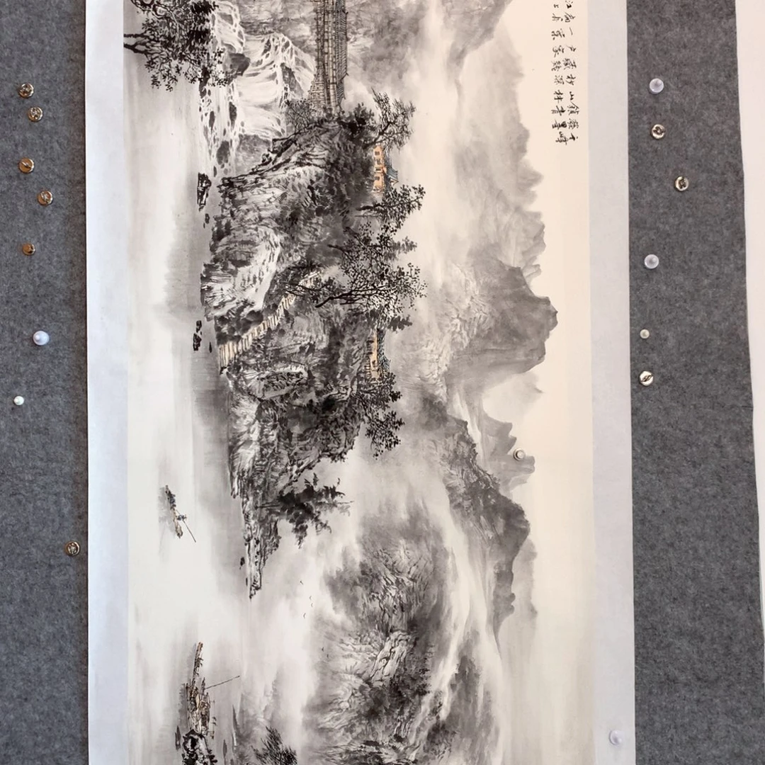 用***6国画山水作品写意