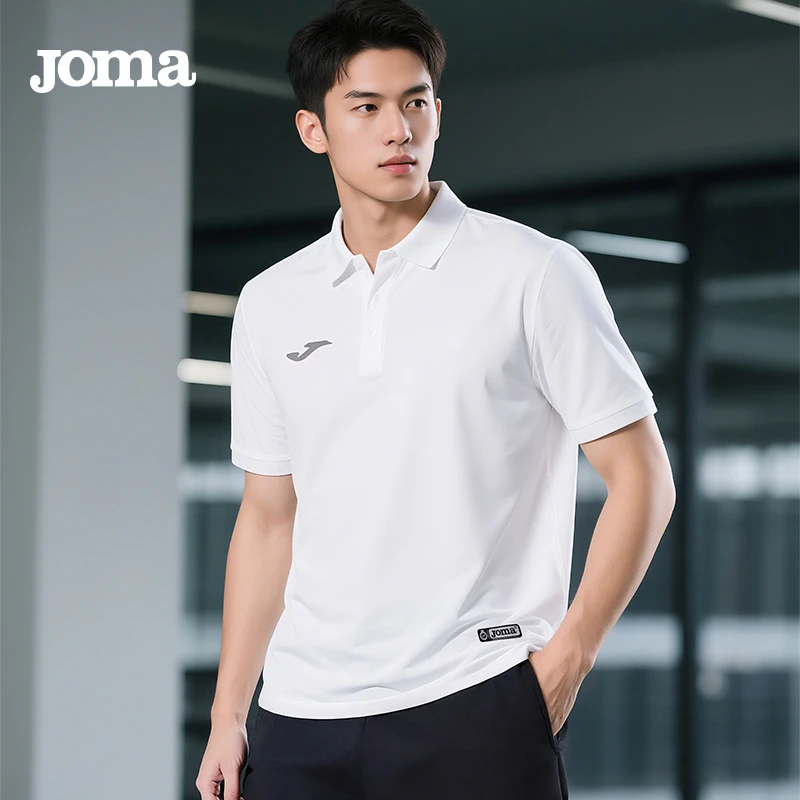 JOMA荷马【断码清货福利】透气速干POLO短袖+短裤运动套装舒适纯色