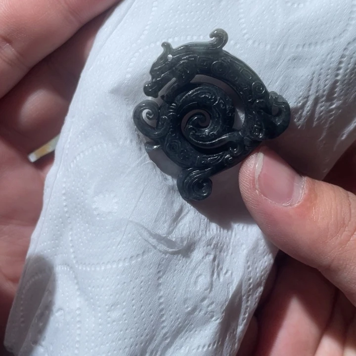 翡翠项链未镶嵌天然