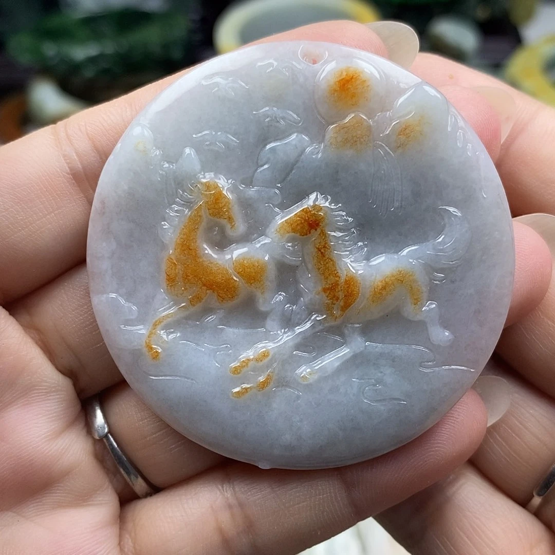 颈饰未镶嵌翡翠牌子