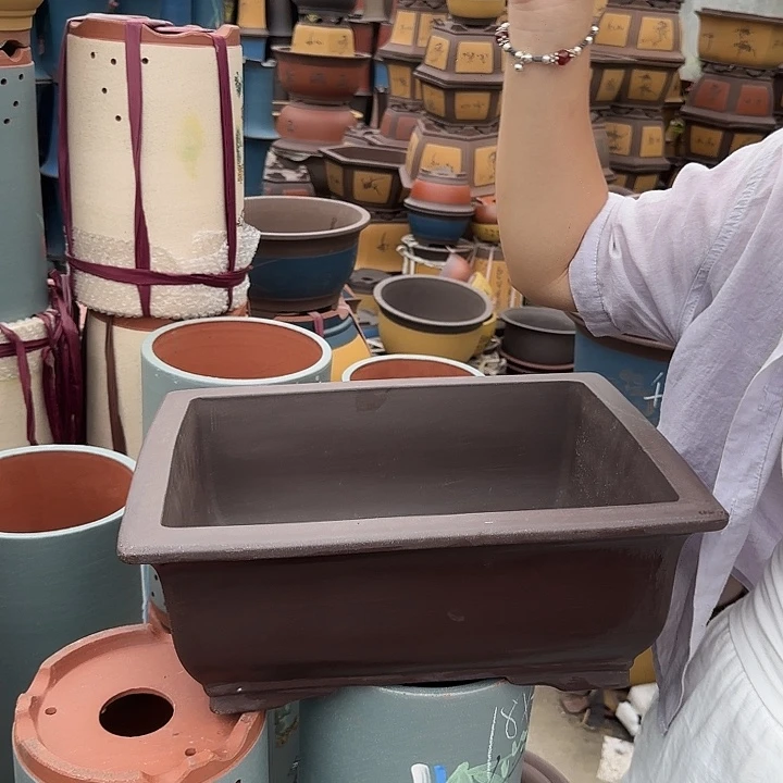 40素面马槽花盆花盆