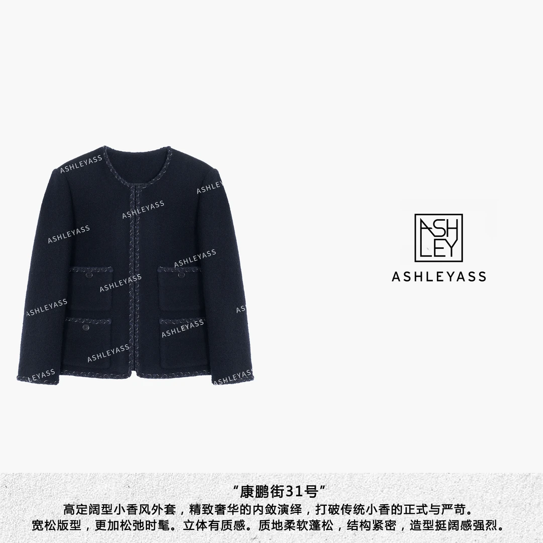 【ASHLEYASS】“康鹏街31号”口袋重工长袖外套LSS241181Y品质女装