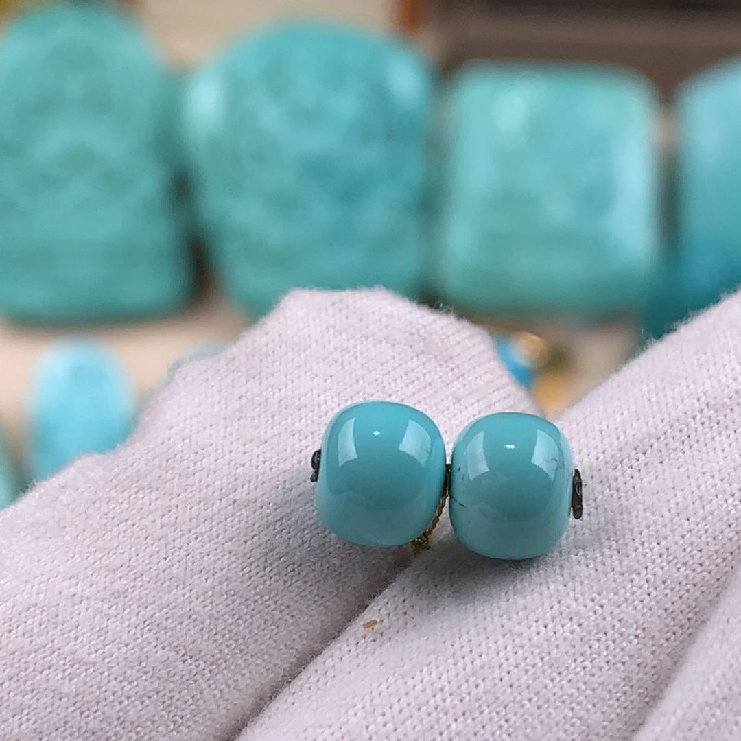 绿松石未镶嵌配对老型卡7