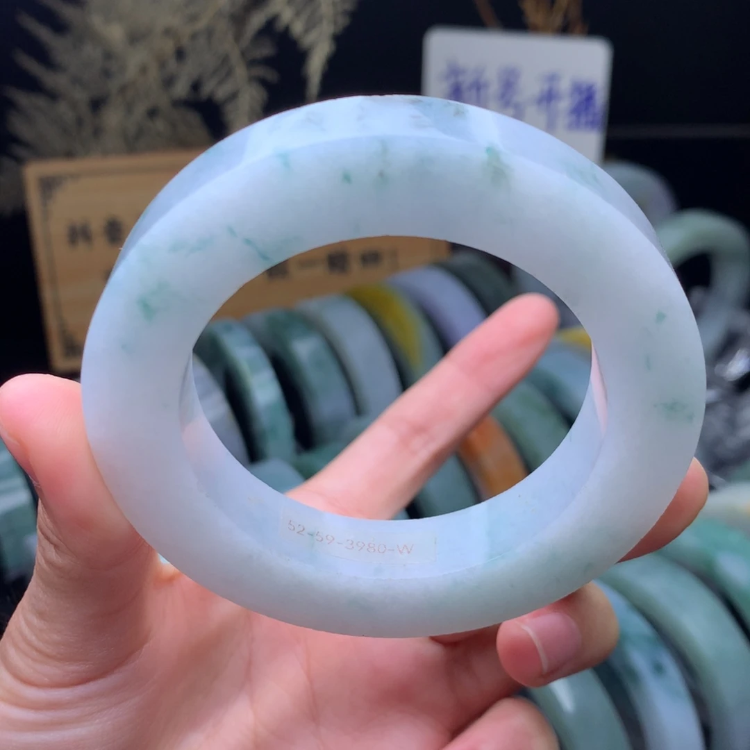 定制翡翠未镶嵌手镯定制不退不换