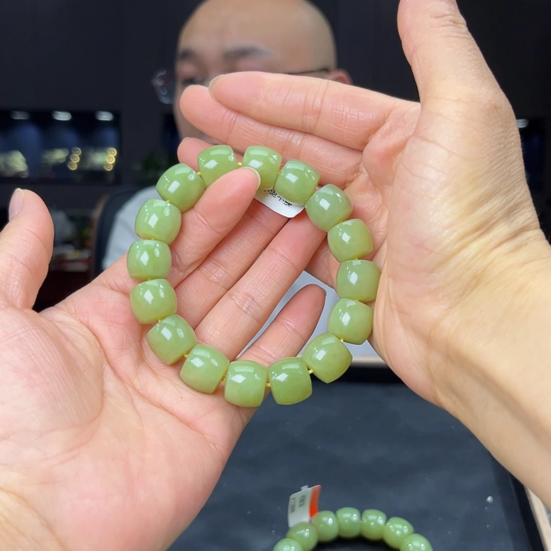 手串未镶嵌和田玉纯天然和田玉新疆若羌黄口料14