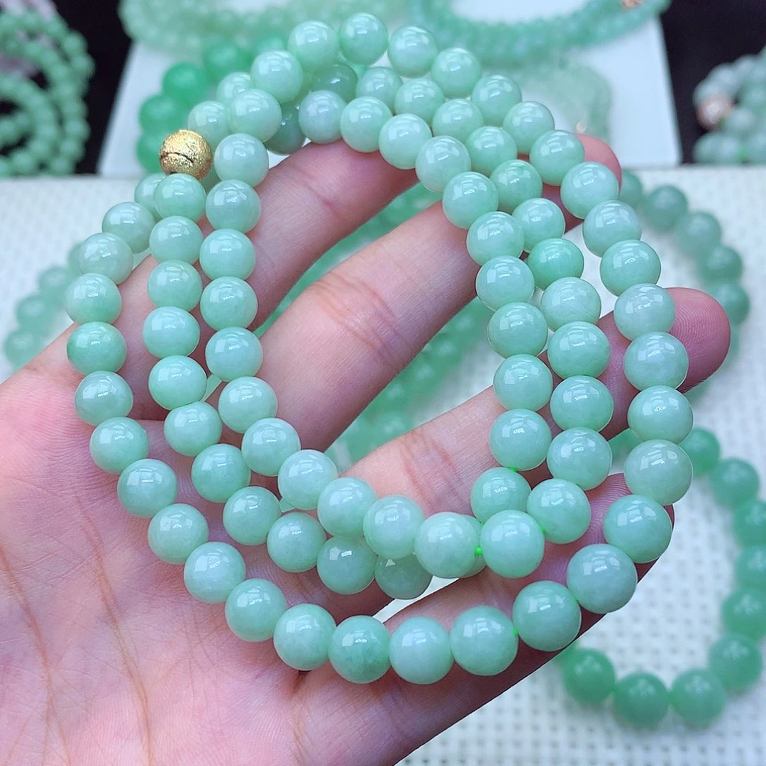 翡翠未镶嵌毛衣链