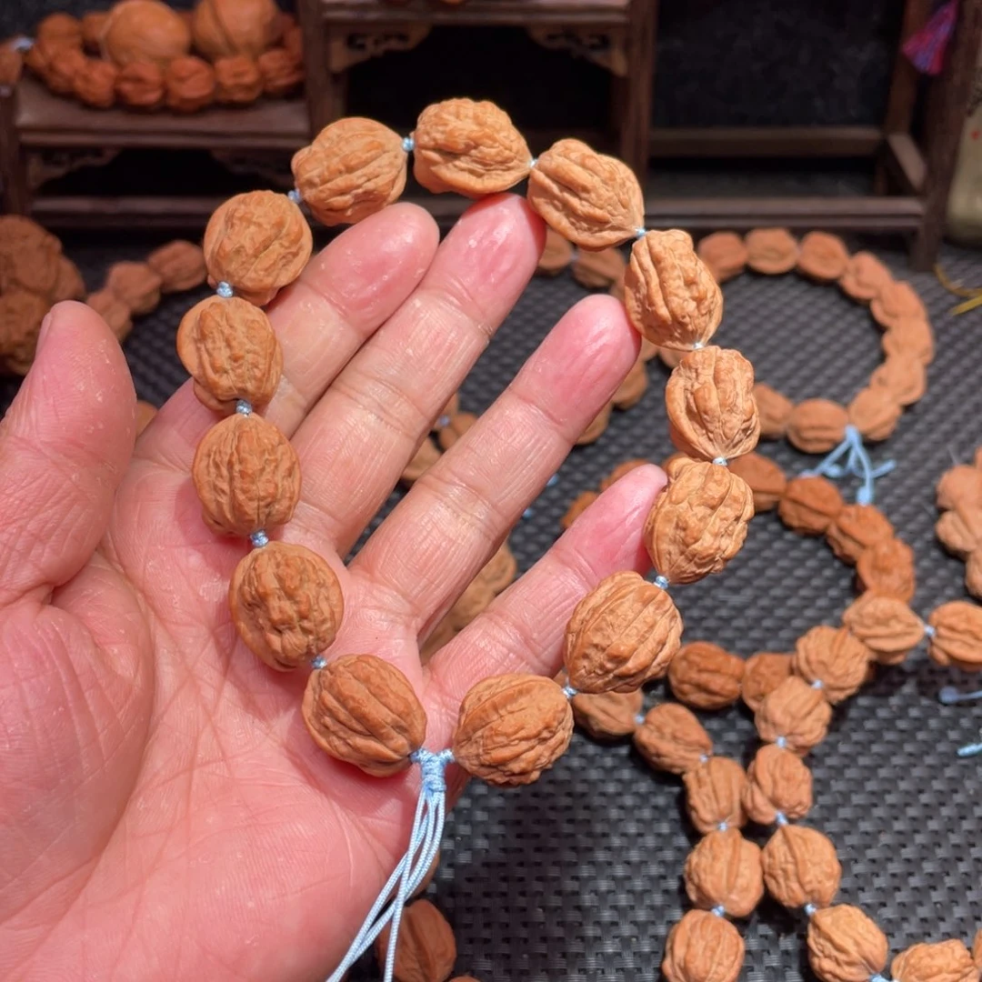 文玩核桃手串 原生态 嵩山老树蛤蟆头