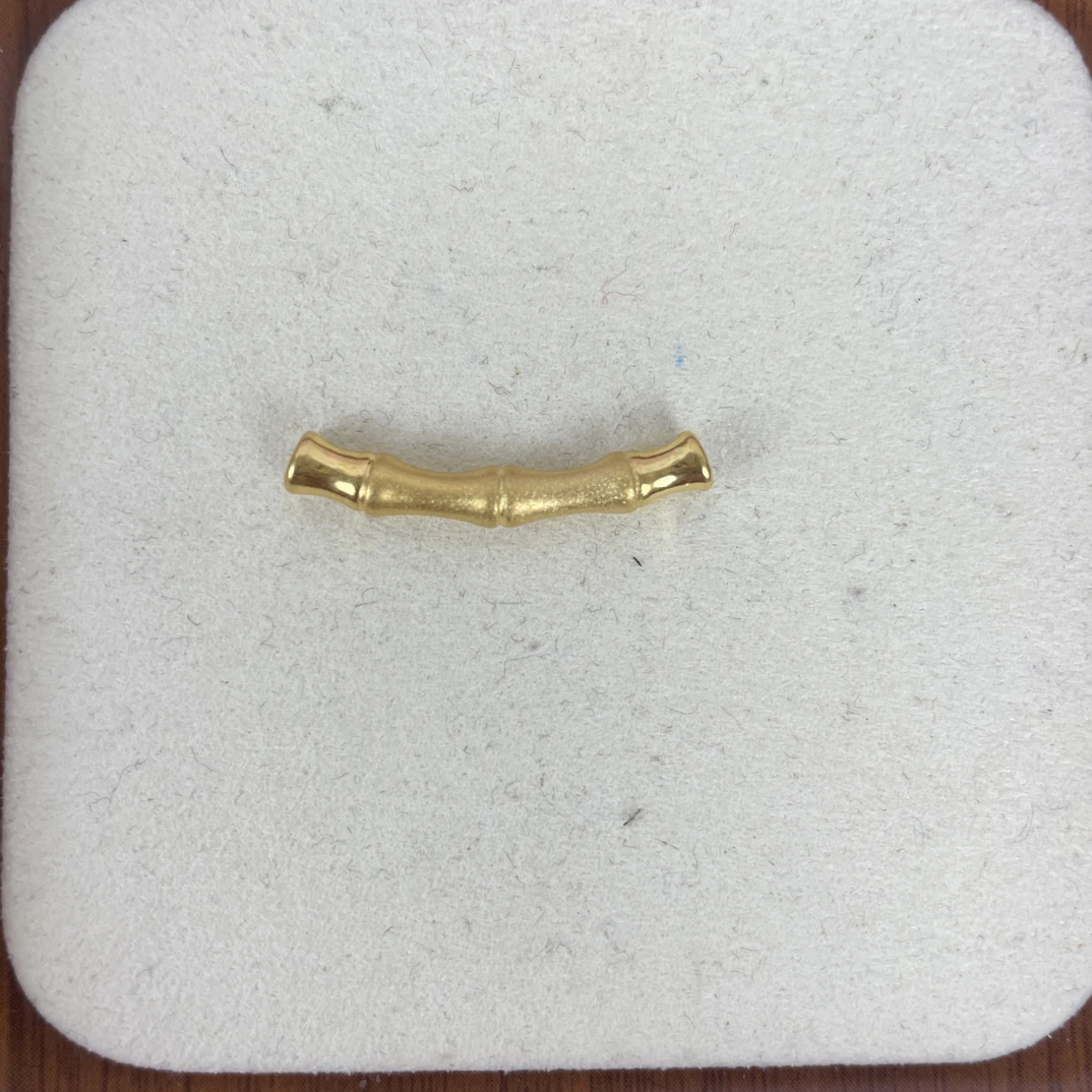 0.32g竹节足金999先鉴定后发货黄金配件