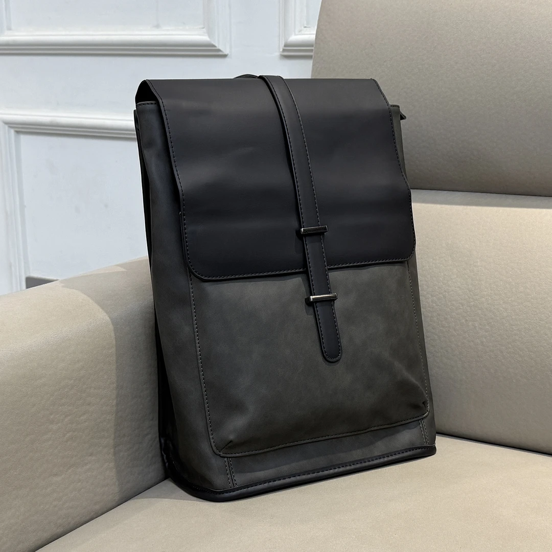 潮牌男士双肩包潮流商务电脑包工装风学生书包大容量休闲包耐磨