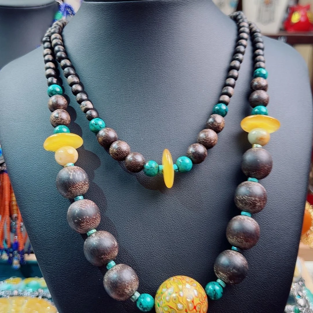 925银木质锦钰原创设计款式项链