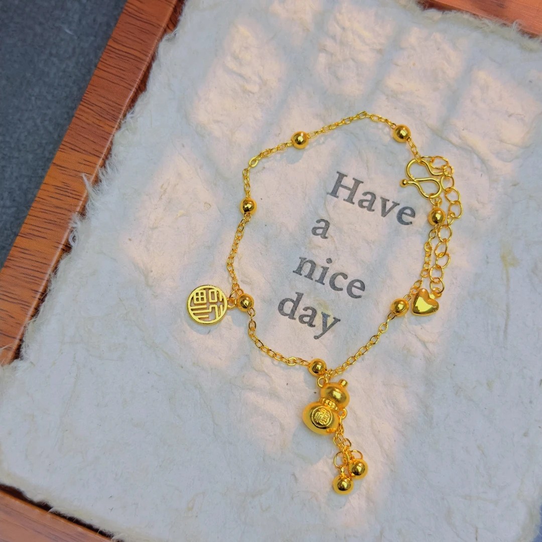 【丁老头甄选】精工福禄双全手链20174