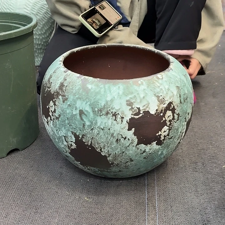 20×23 -粗陶花盆有孔-买买买