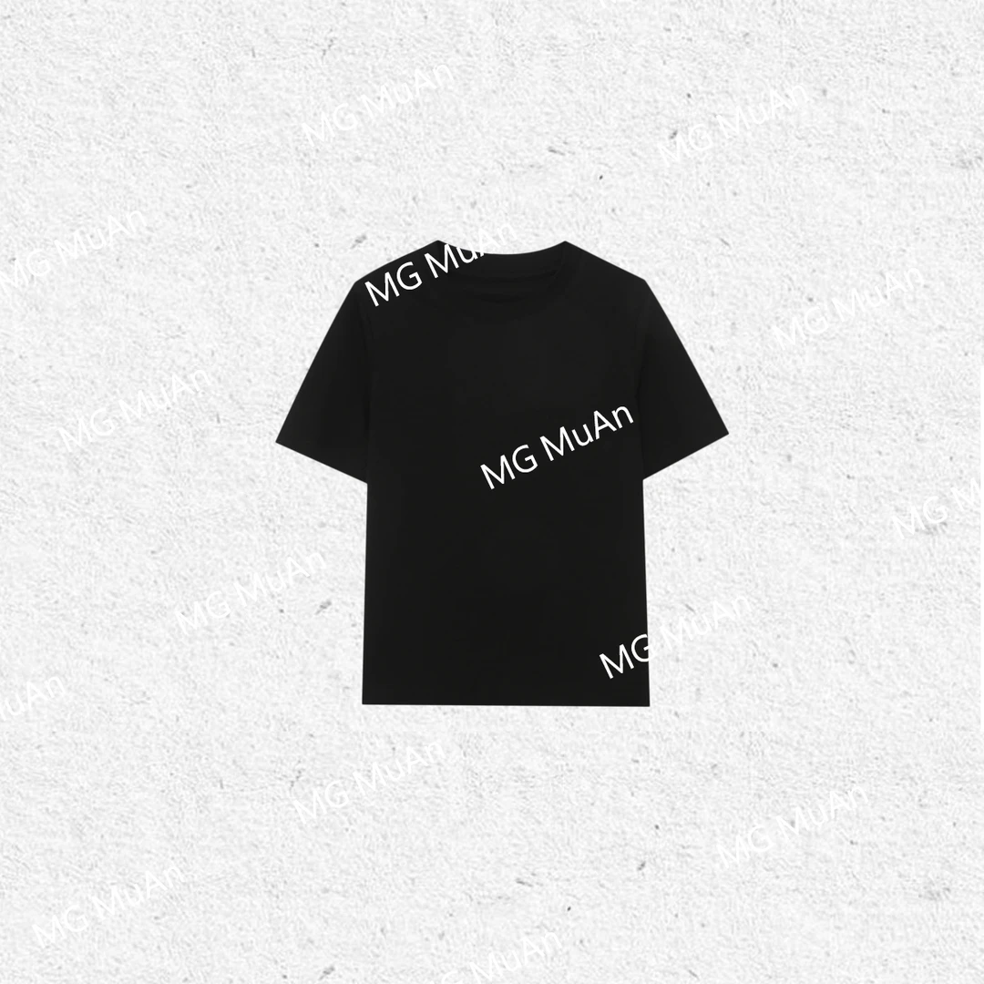 木岸MUAN：《巴恩T》“巴恩系列”定制纯色圆领上衣T恤打底女MG-F8079