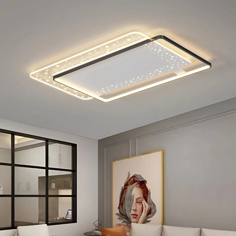 适用客厅灯全屋套餐灯具现代简约风客厅灯创意卧室灯吸顶灯中山灯