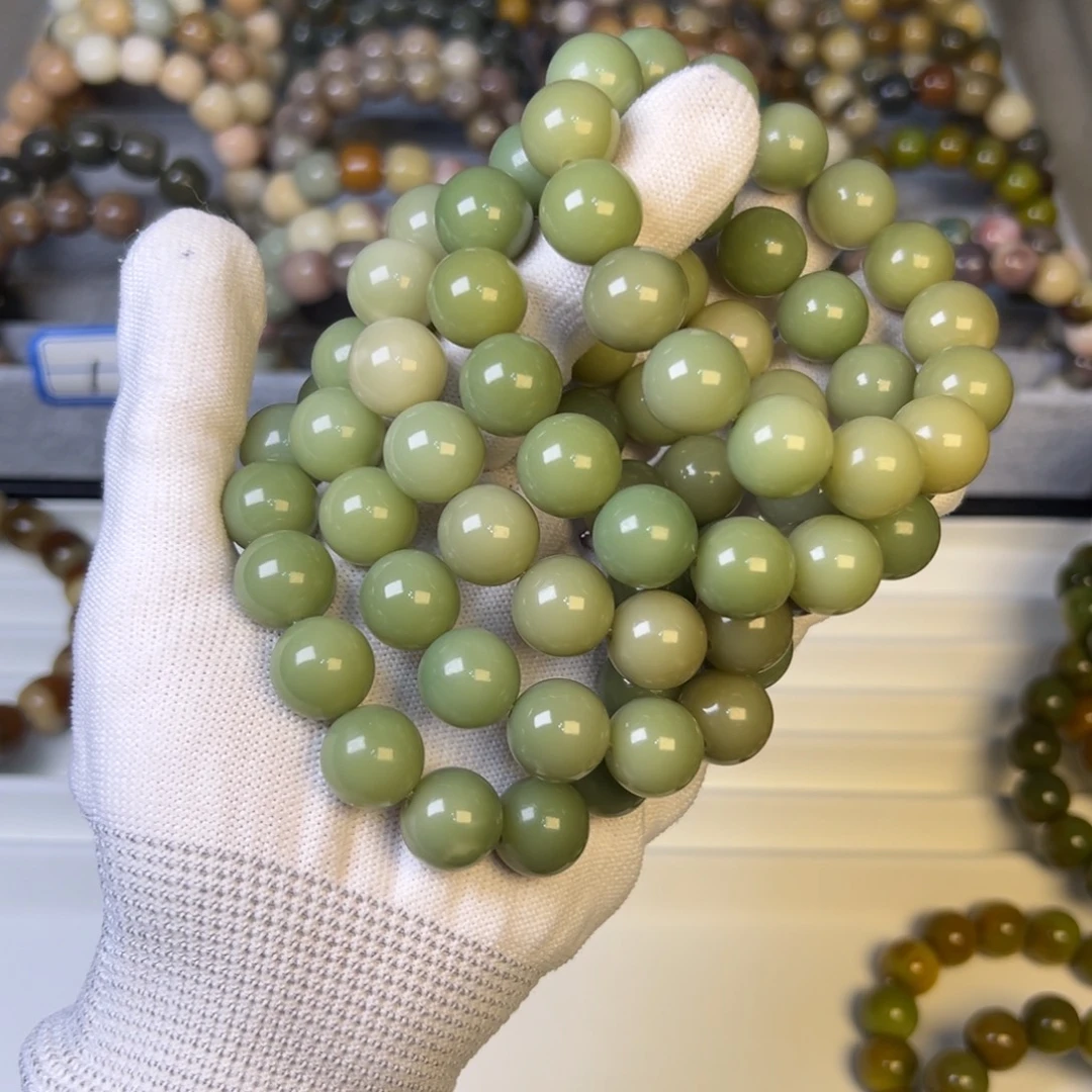 手串菩提根/象牙果阳光玫瑰圆珠卡14.5