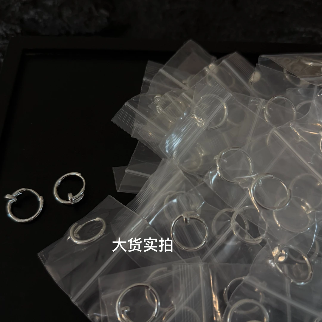 925银耳饰 E1836  925纯银 钉子耳扣 百搭 简约