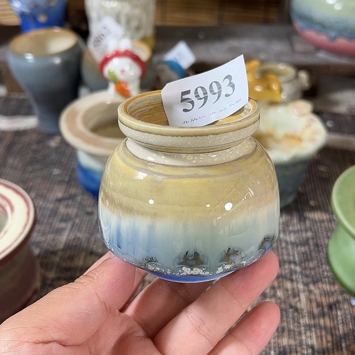 口4.5 手工花盆满30包邮