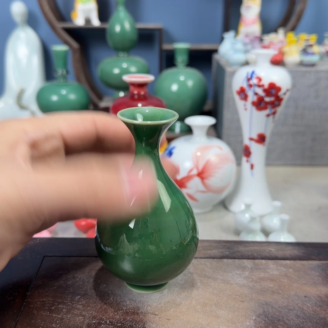 陶瓷手工小花器摆件