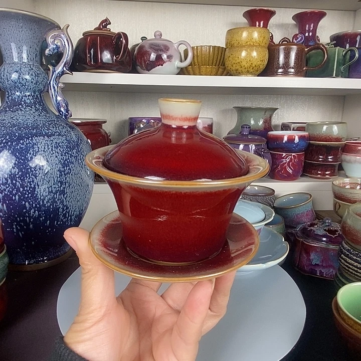 茶盏中国神后钧瓷茶具