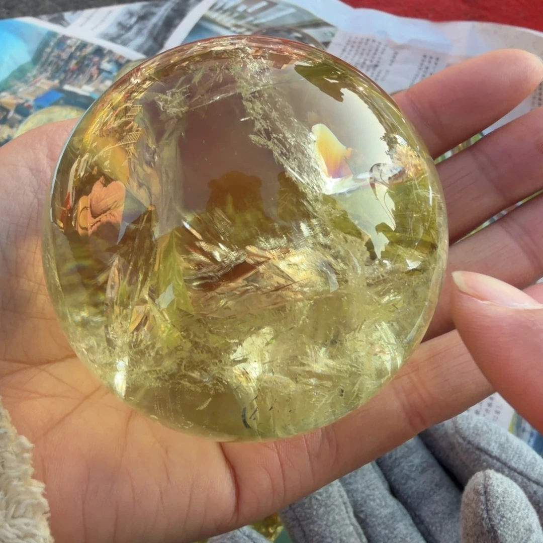 黄晶未镶嵌摆件未镶嵌天然水晶摆件