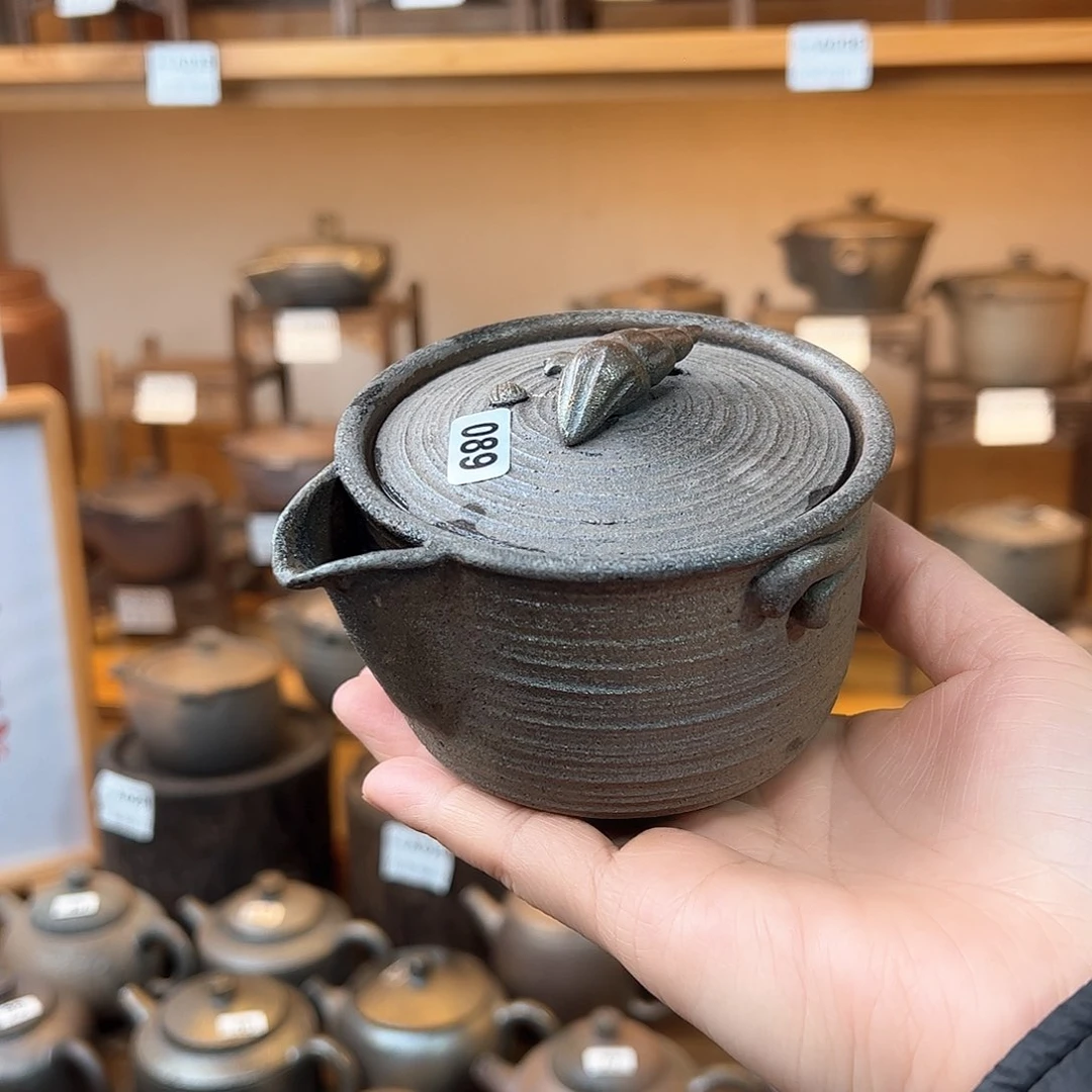 湖****呱南宁红陶手抓壶宝瓶茶壶