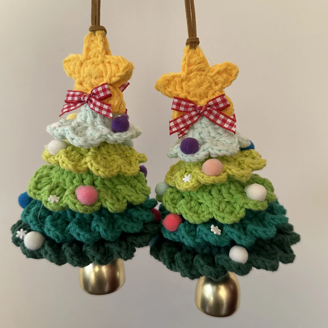 【成品】圣诞树车挂毛线钩织成品圣诞节送闺蜜礼物