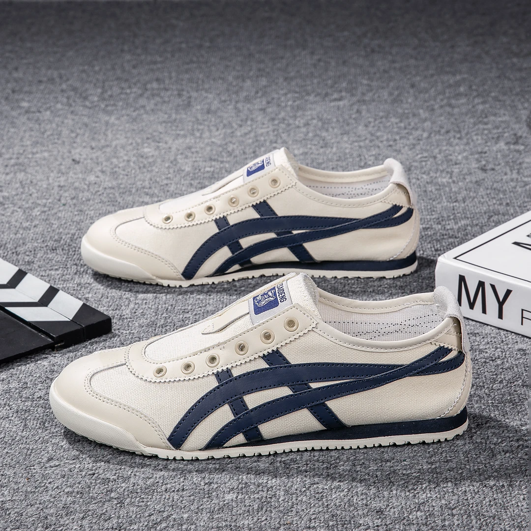 鞋子男款夏季男士时尚百搭休闲运动鞋透气潮流帆布一脚蹬阿甘鞋