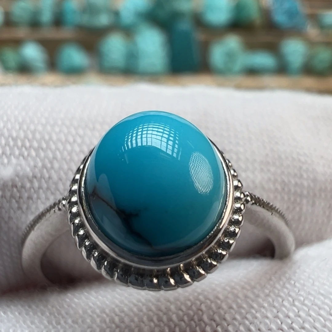 绿松石银S925镶嵌配饰