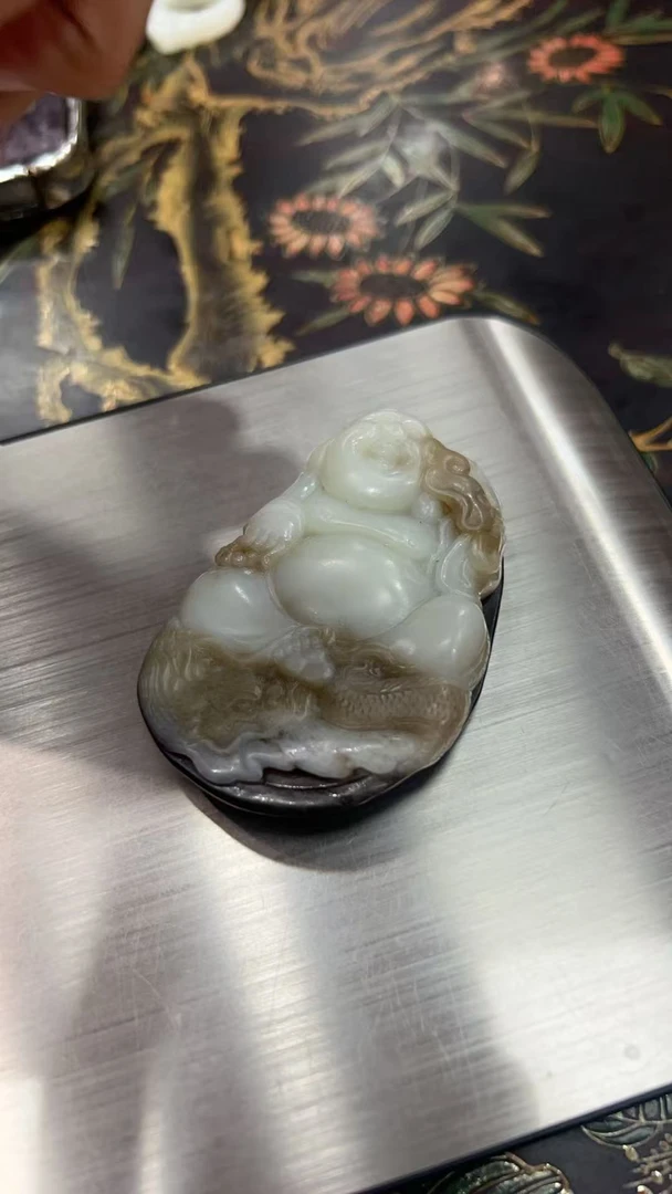 【晋博雅物】【玉器】笑口常开牌