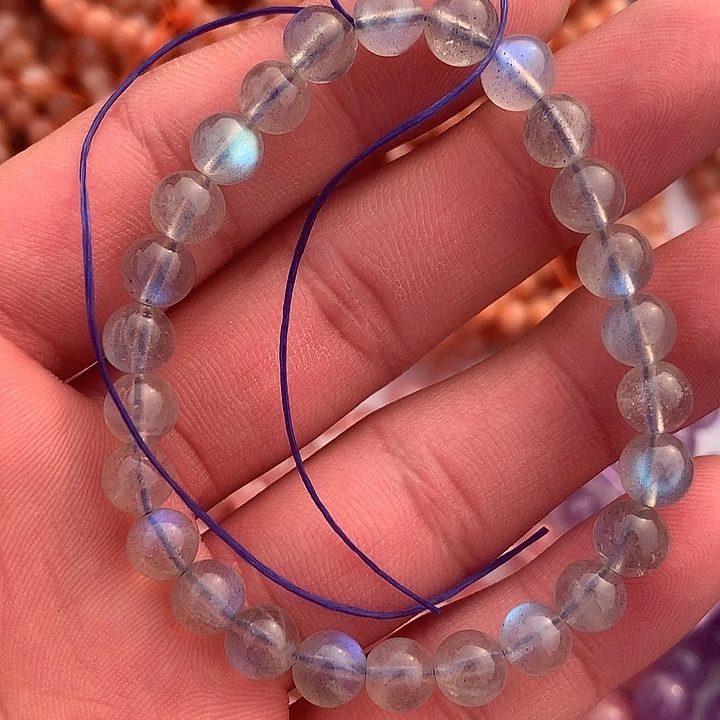 水晶天然水晶手链7m未镶嵌迷***.