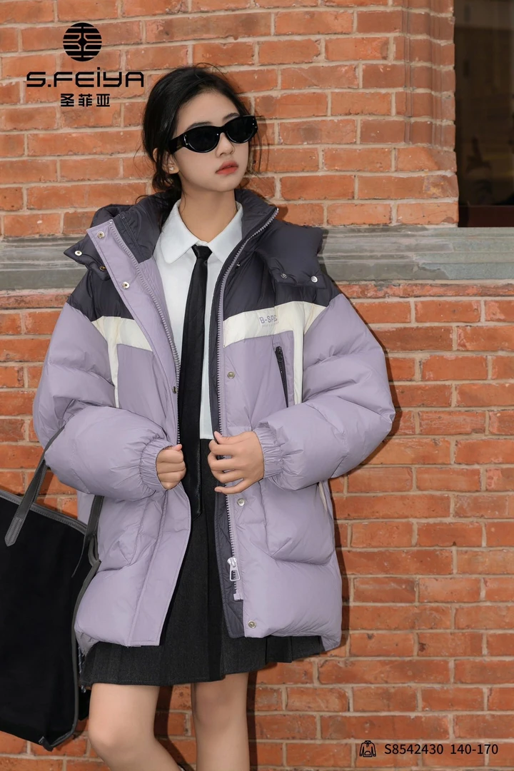 24冬青少年女大童羽绒服