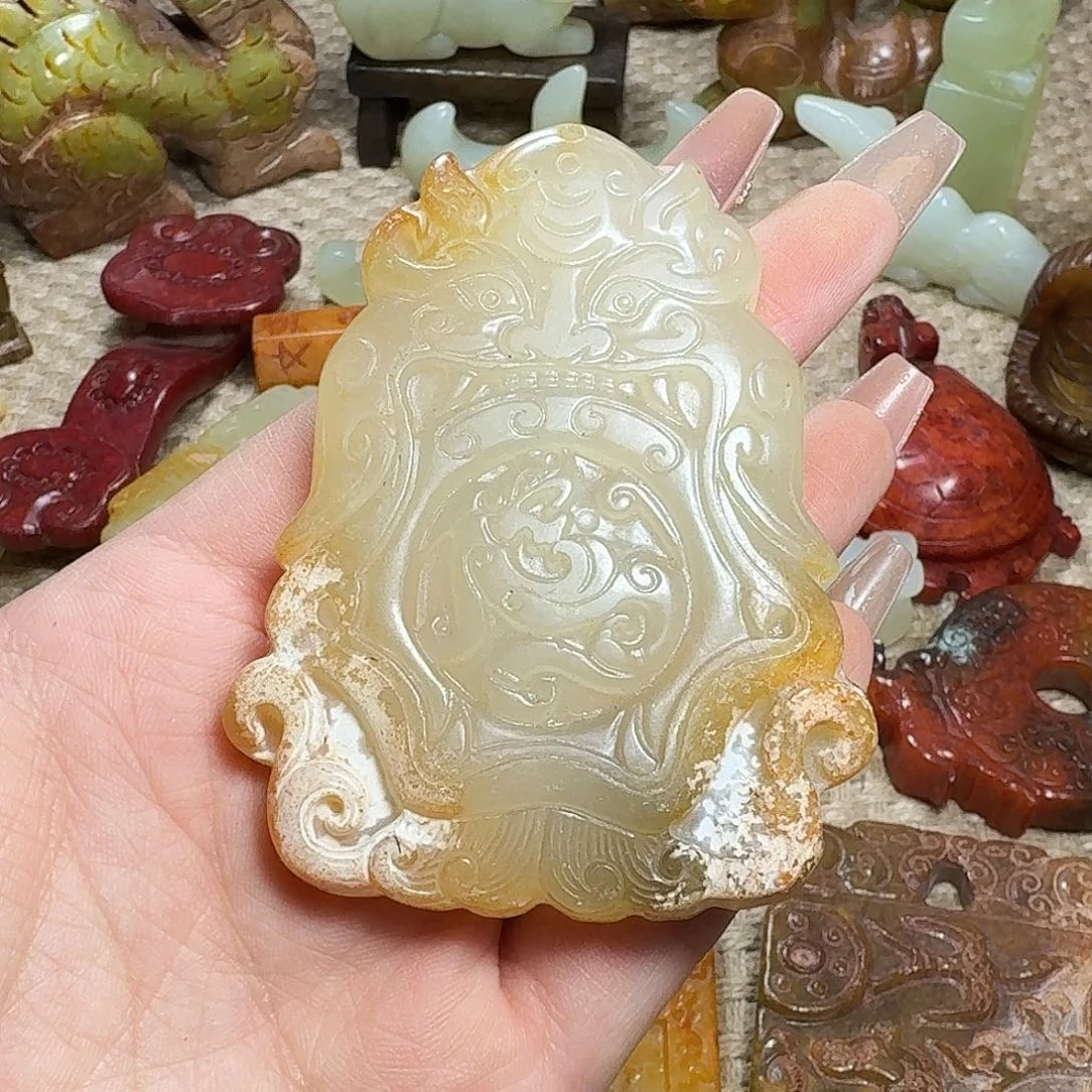 白玉菩提吊坠挂件