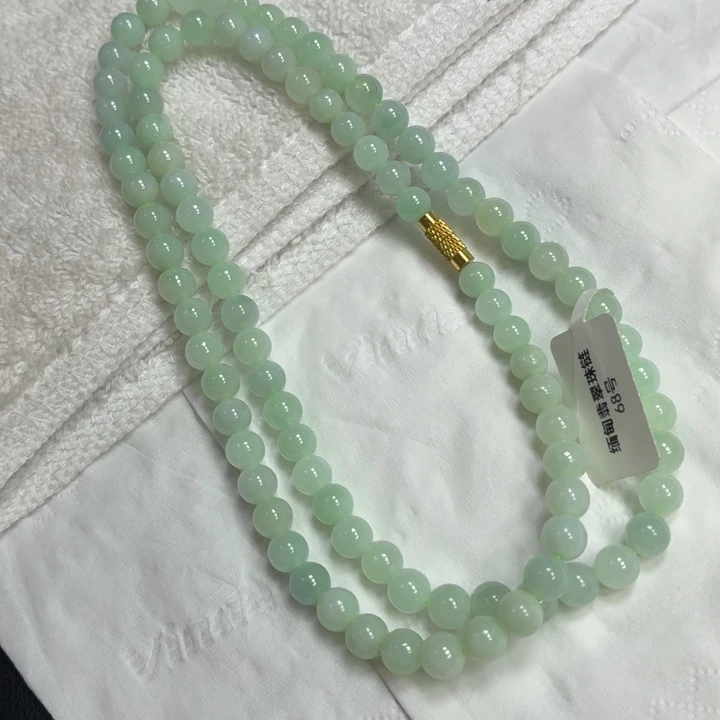 翡翠未镶嵌颈饰翡翠天然A货珠链