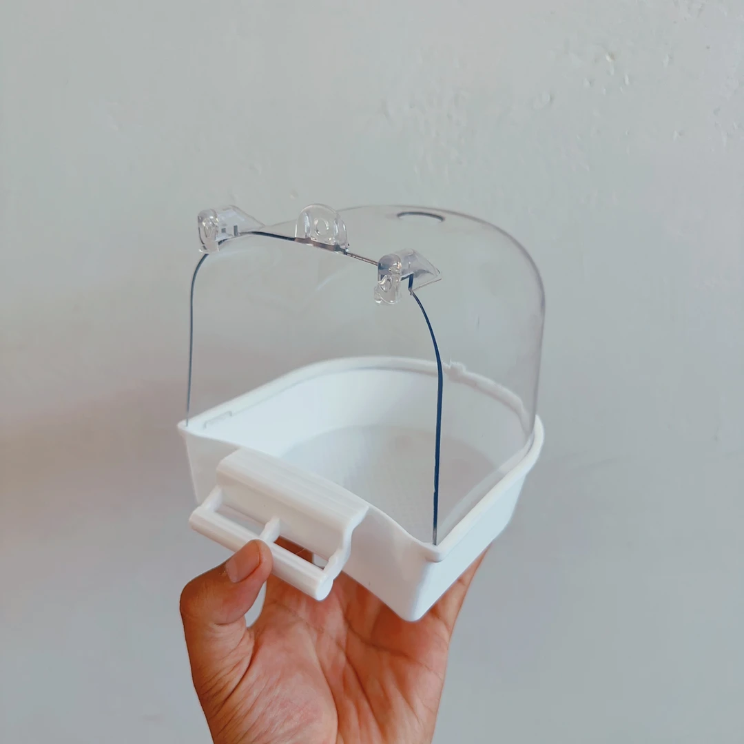 【鸟厨】绣眼小型雀外挂洗澡盒（不含笼子）