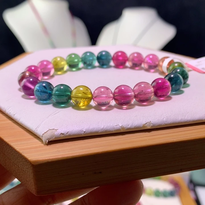 双色碧玺手链未镶嵌